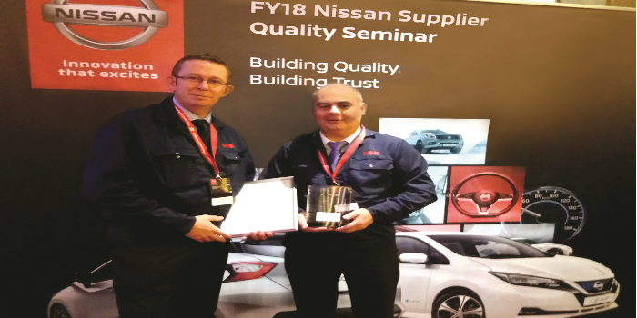 La planta de Peterlee de NSK recibe el Premio a la Calidad de Nissan