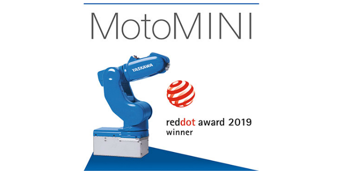 El robot MotoMINI de Yaskawa recibe el Red Dot Award 2019 por su gran calidad de diseño