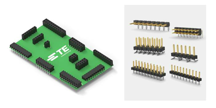 TE Connectivity presenta los conectores AMPMODU con pasos de 2 mm para transmisiones de señal de placa