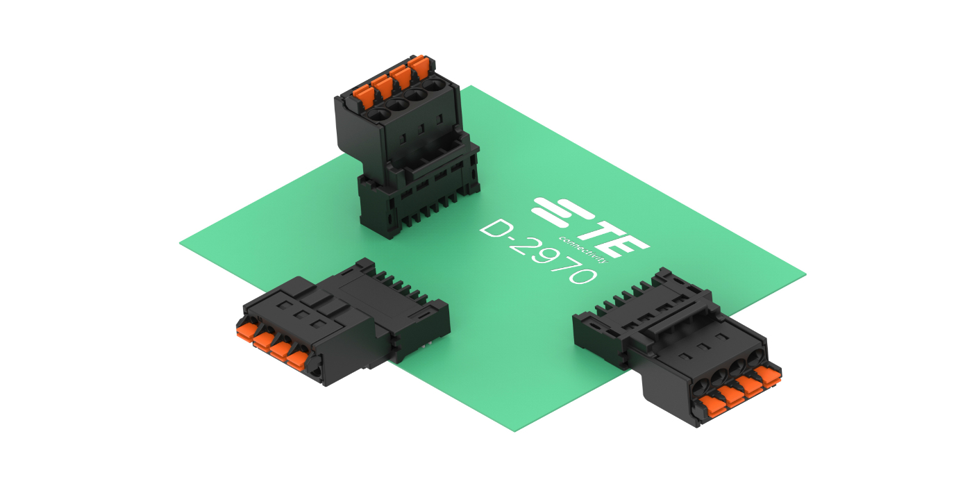 TE Connectivity lanza los conectores de PCB Push-In Dynamic Series D-2970