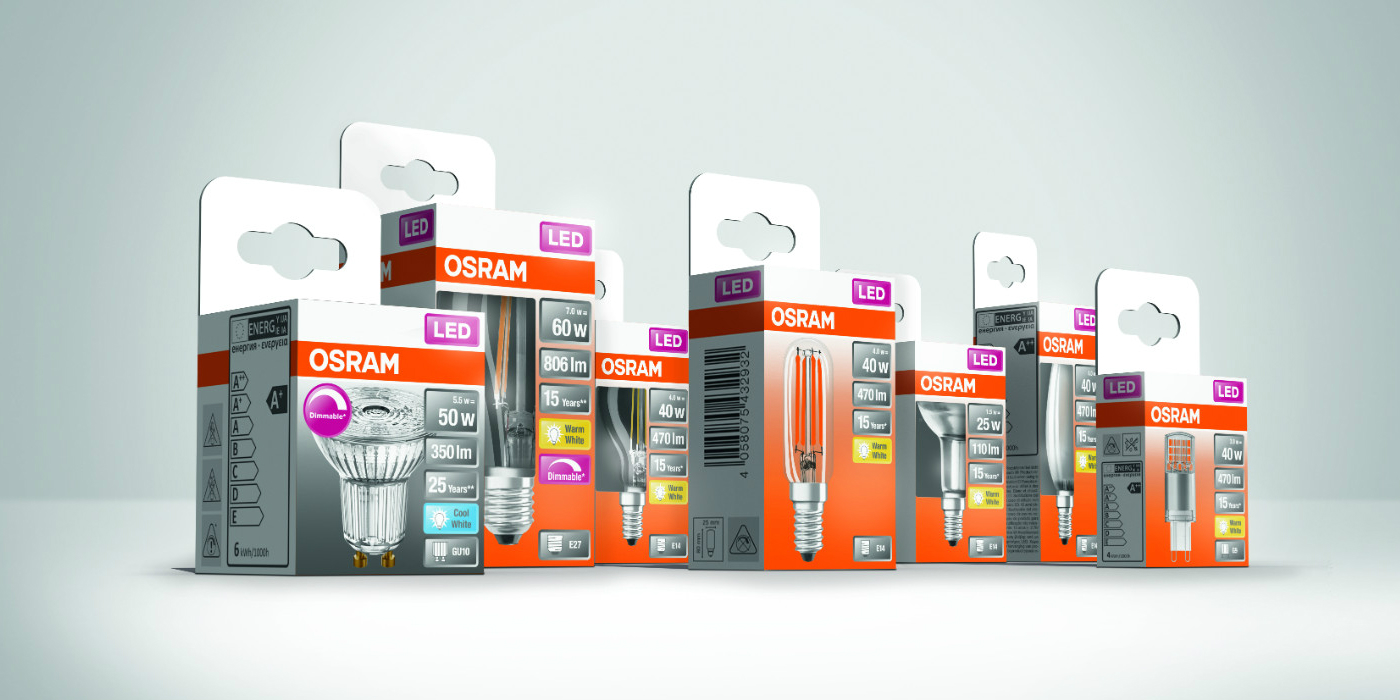 LEDVANCE lanza lámparas LED marca OSRAM en envases 100% reciclables y libres de plásticos
