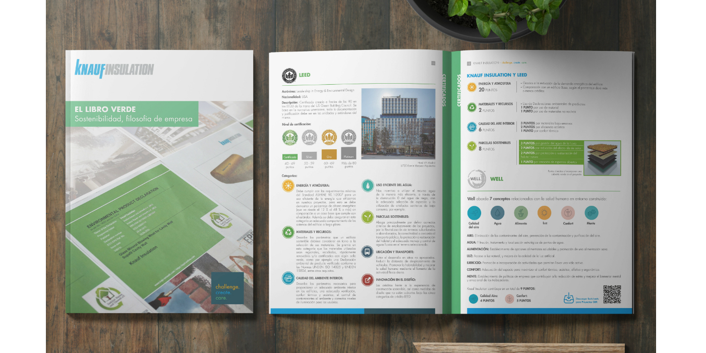 Knauf Insulation explica cómo conseguir los certificados de sostenibilidad en su nuevo Libro Verde