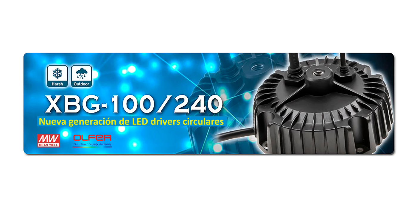 Nueva generación de LED drivers circulares: Serie XBG
