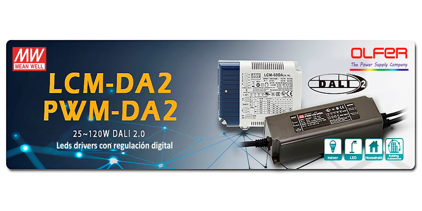 LEDs Drivers regulables DALI 2.0: LCM/PWM-DA2