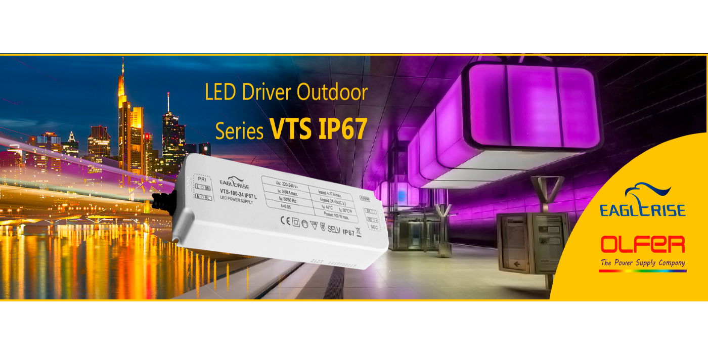 LED driver Outdoor de tensión constante: Series VTS IP67