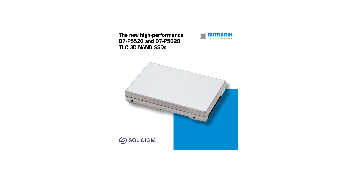 Las memorias SSD TLC 3D NAND de alto rendimiento de Solidigm estarán pronto disponibles en Rutronik