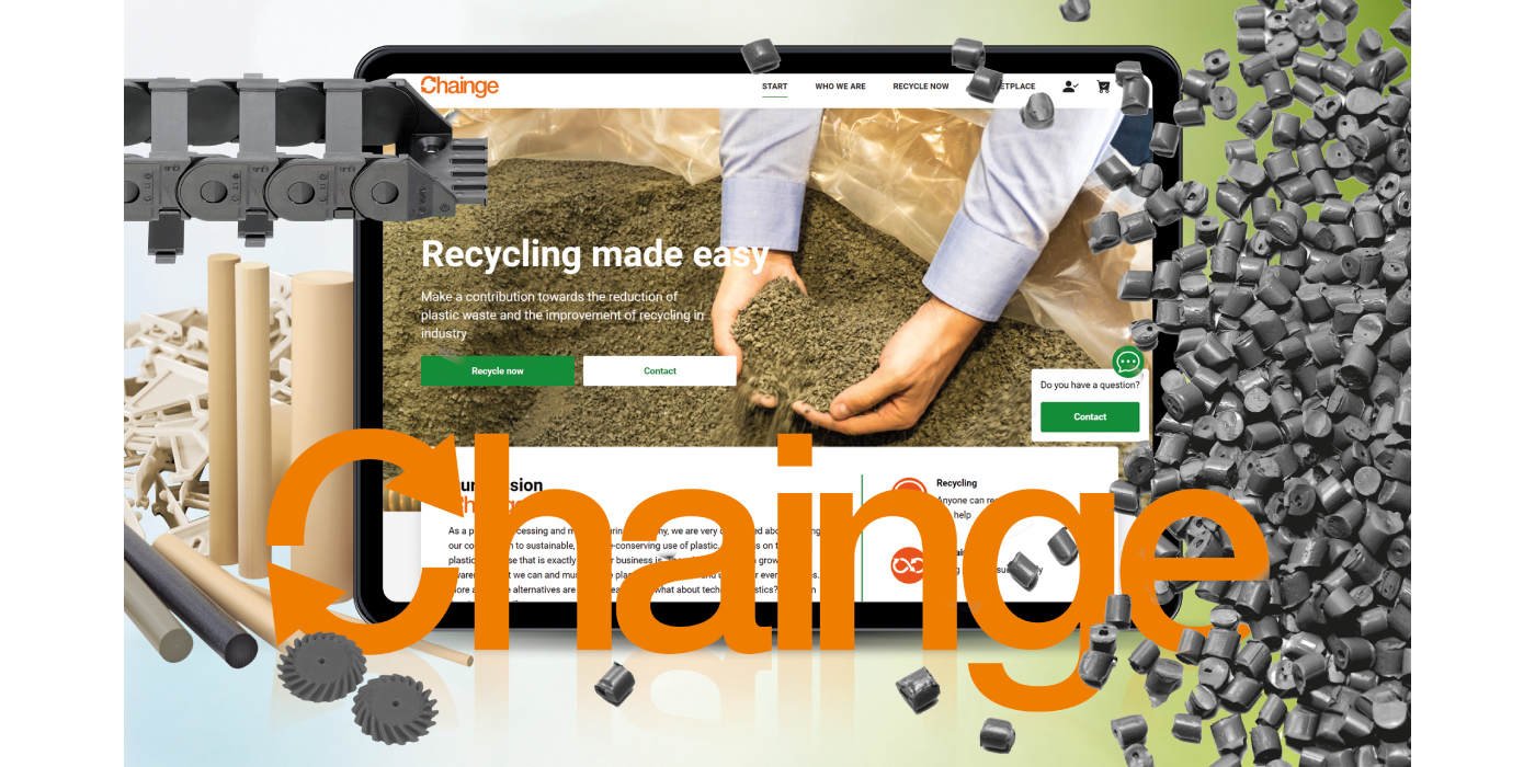 igus impulsa la economía circular con su nueva plataforma de reciclaje «Chainge»