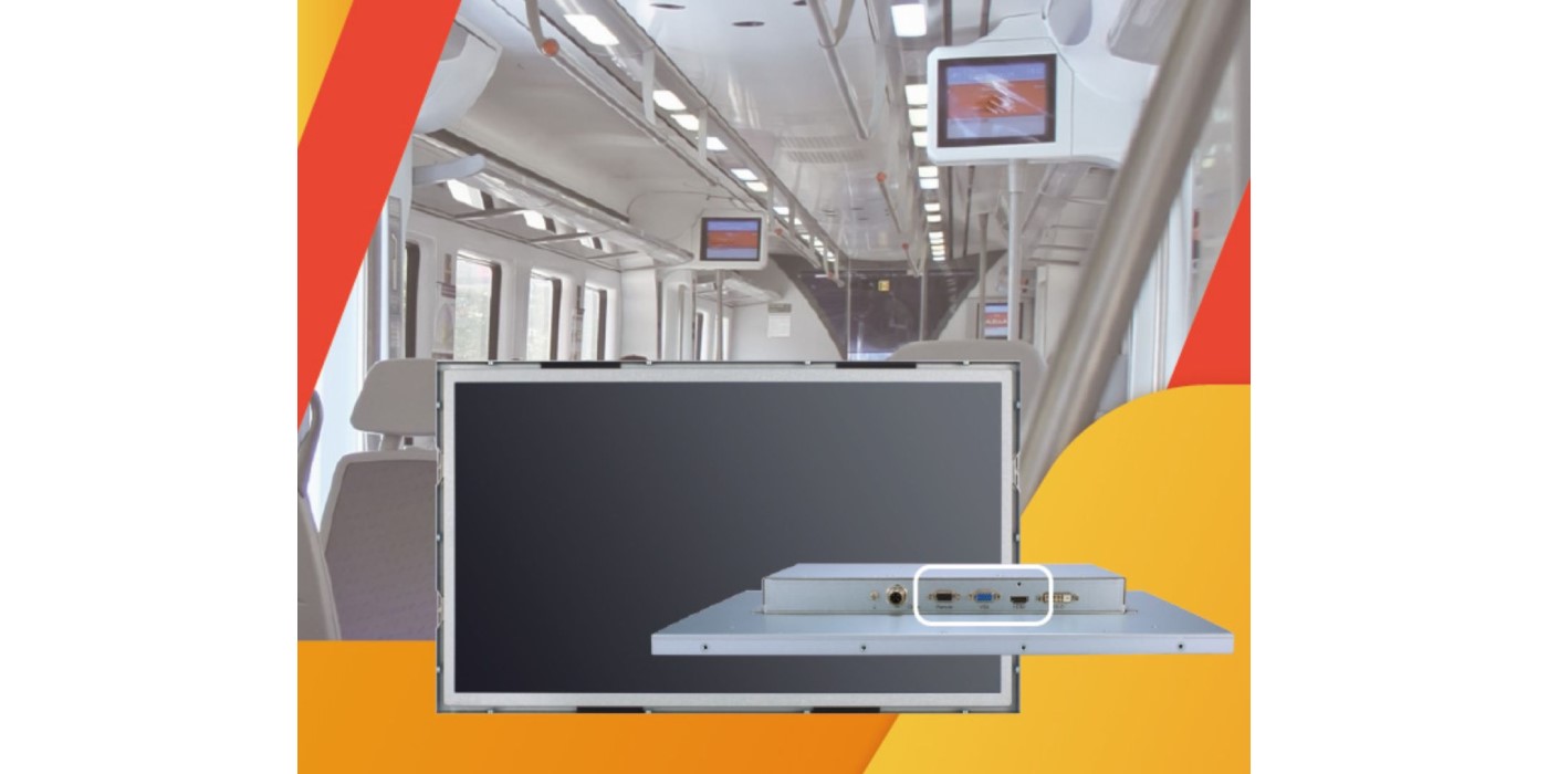 Monitor para el sector ferroviario Full HD de 18.5” para sistemas de información al pasajero