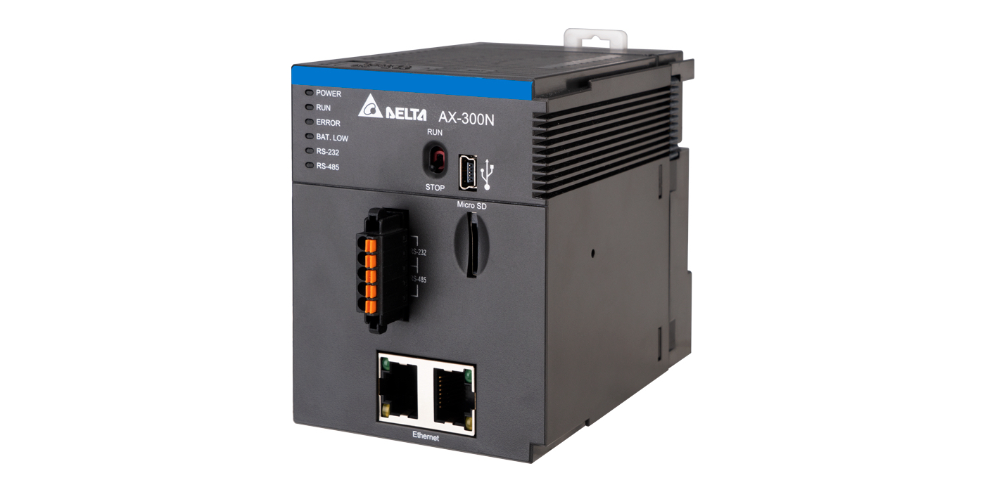Delta lanza los controladores PLC AX-300N y AX-324N basados ​​en CODESYS Compatible con la cartera de E/S de la serie AS