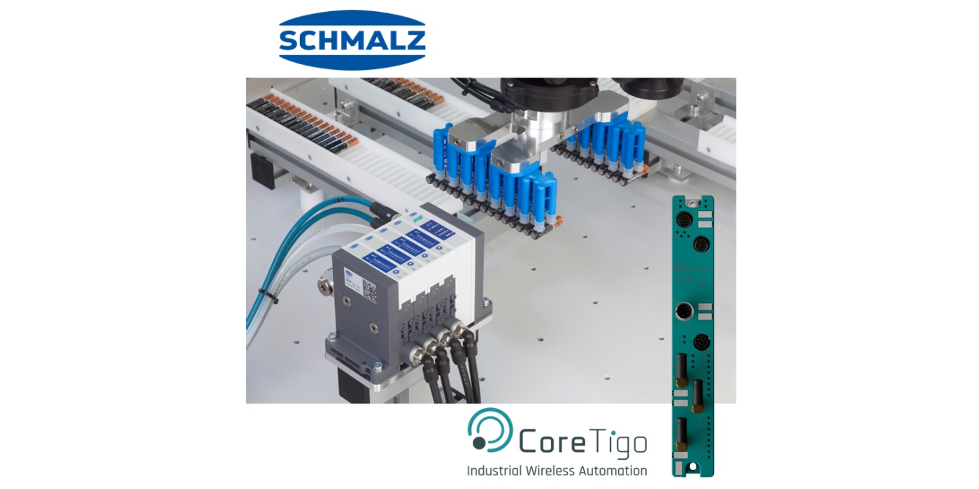 Schmalz y CoreTigo mejoran la automatización del vacío industrial con innovadoras soluciones inalámbricas