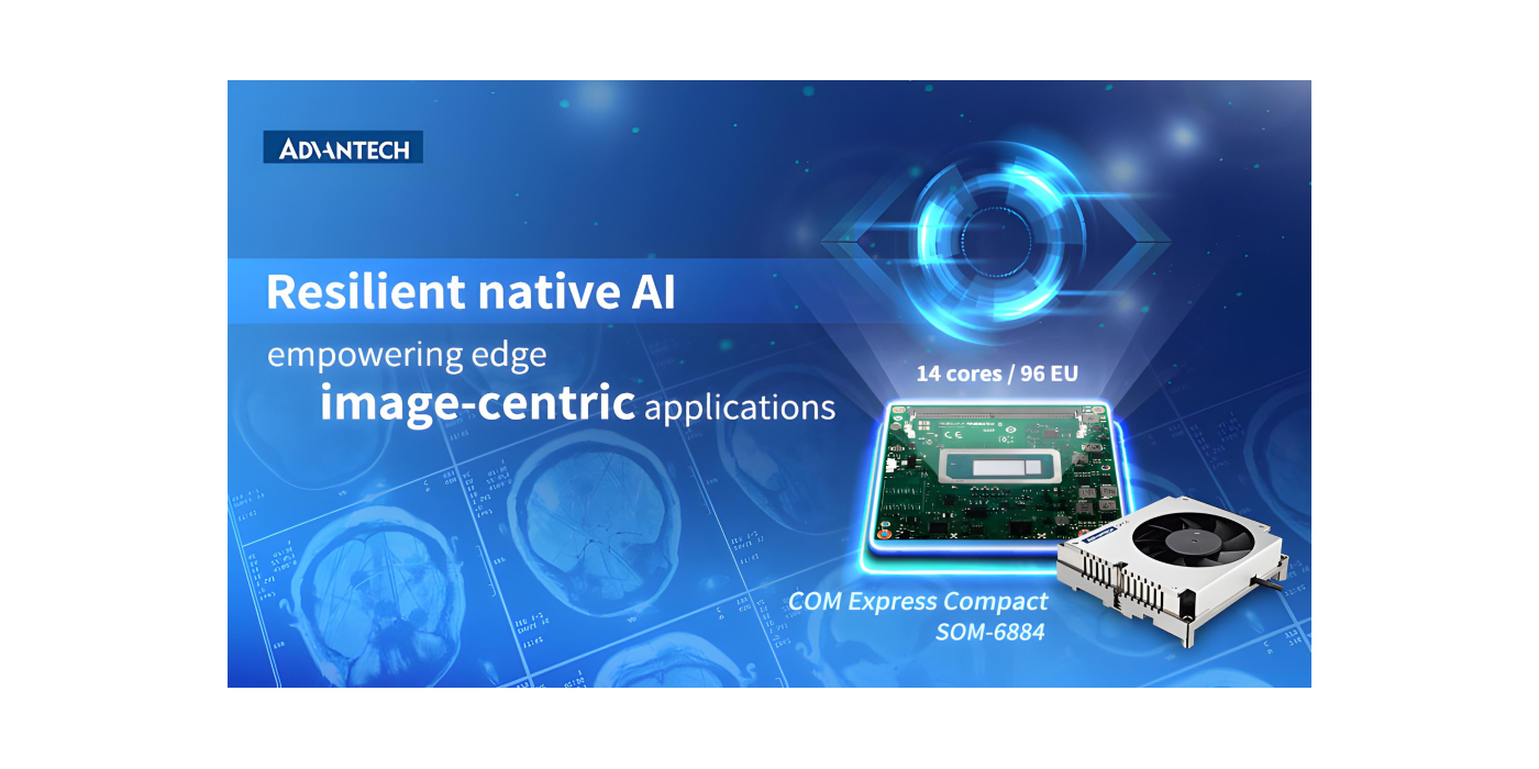 Experimente el brillo visual con el SOM-6884 de Advantech, un COMe compacto basado en procesadores Intel® Core™ de 13ª Generación