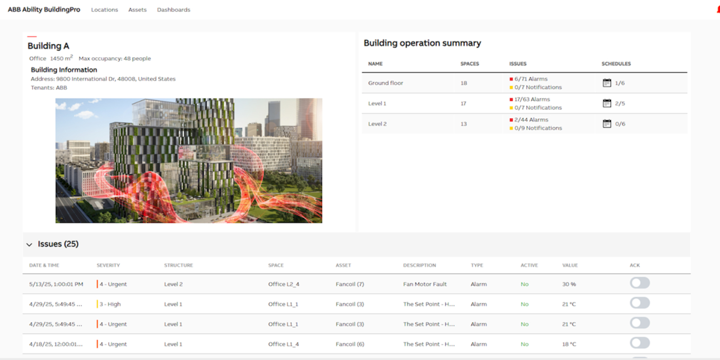 ABB presenta Ability™ BuildingPro para acelerar la descarbonización y la transformación digital de los edificios